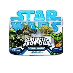   Clone Wars Galactic Heroes  Kashyyyk Trooper & Yoda Action Figure 2