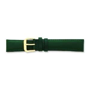    de Beer Green Leather Watch Band 12mm Arts, Crafts & Sewing