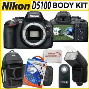 Nikon D5100 16.2MP CMOS Digital SLR Camera with 3 inch Vari Angle LCD 