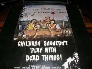 Children Shouldnt Play With Dead Things Laserdisc Rare  