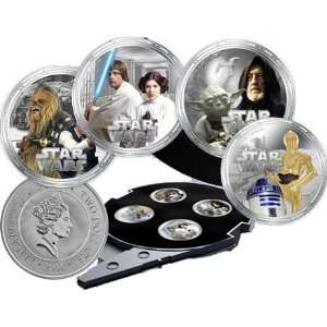   2011 Star Wars   Millennium Falcon 4 Coin 1oz Silver Proof Coin Set