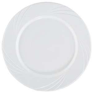  Collection 9 White Plastic Plates, Heavyweight Disposable Plates 