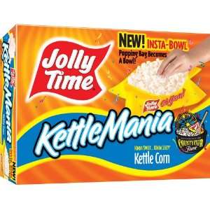 Jolly Time KettleMania Outrageously Fun Kettle Corn Microwave Popcorn 
