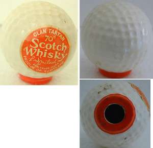CERAMIC DIMPLE GOLF BALL SCOTCH WHISKY BOTTLE TOP  