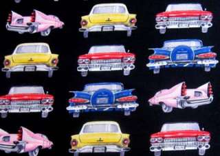   Auto Car Collection Discontinued Print Cotton Fabric 2 1/3 yds  