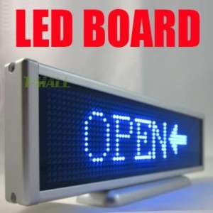 Blue Programmable LED Message Display Panel Board 16x64  