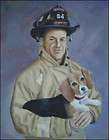 Firefighter and Dog IAFF   Rescue Cross Stitch Pattern 