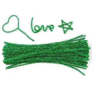   Pipe Cleaners Chenille Sparkle Stems Kids Crafts   Green Toys & Games