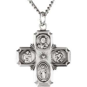   Way Catholic Cross Medal Pendant Necklace Diamond Designs Jewelry