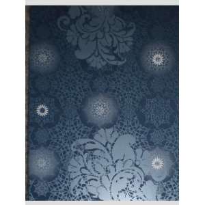   Blue Crystalized Snowflakes & Damask Blank Note Cards w/ Envelopes