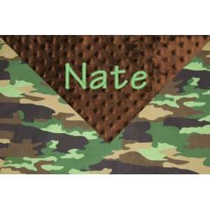  Personalized Camouflage Cuddle Blanket Baby