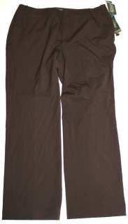 Lauren Ralph Lauren Womens Dress Pants Chocolate Plus Sizes NWT $119 
