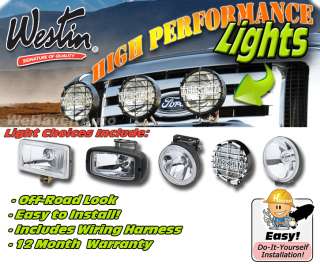 Westin 09 0205 OffRoad Driving Light Kit Lamp 5.75 Round Pair + Wiring 
