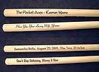 Personalized Engraved 16 Wood Drumsticks 5A  