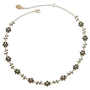  Michal Negrin Dainty Collar Necklace Enriched with Black 