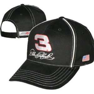  Dale Earnhardt #3 Black Piping Adjustable Hat Sports 
