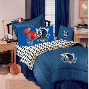  Dallas Mavericks Blue Denim Queen Size Comforter Sports 