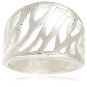  Sterling Silver Open Design Ring by David Sigal, Size 6 Jewelry
