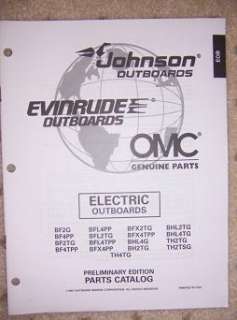 1997 Evinrude Johnson Electric Outboard Parts Catalog f  