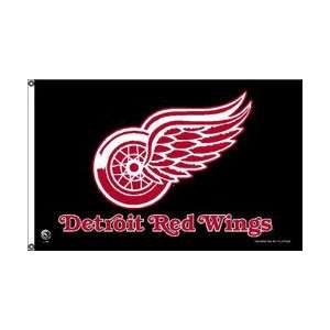  Detroit Red Wings Nhl 3X5 Banner Flag (Black) Sports 