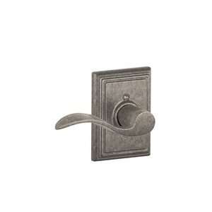   F170 621 Distressed Nickel Dummy Accent Style Lever with Addison Rose