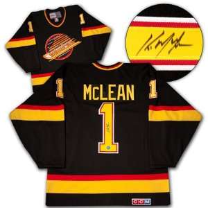  KIRK MCLEAN Vancouver Canucks SIGNED Hockey Jersey Sports 