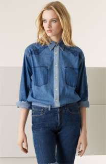 Chloé Patchwork Denim Shirt  