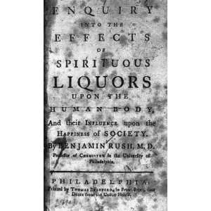 Benjamin Rush,Spiritous Liquors,Philadelphia,1790,Title  