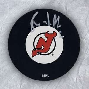 Bernie Nicholls New Jersey Devils Autographed/Hand Signed Hockey Puck