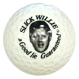 Bill Clinton Unsigned Slick Willie Golf Ball