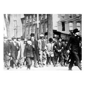 Big Bill Haywood, Leads Lowell Strike Parade. Lowell, Massachusetts 