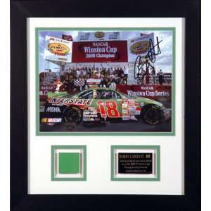 Bobby Labonte Framed Photo with Race Used Metal