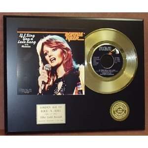 BONNIE TYLER GOLD 45 RECORD PICTURE SLEEVE LIMITED EDITION DISPLAY