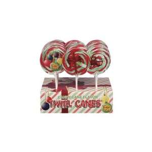 Adams & Brooks Holiday Canes Twirl Pops (Economy Case Pack) 1.5 Oz 