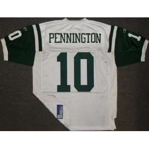 Chad Pennington Reebok Authentic Jets White Jersey