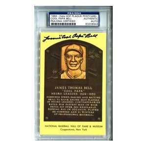  Cool Papa Bell Autographed Hall of Fame Plaque Sports 