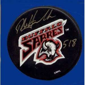 Dale Hawerchuk Autographed Hockey Puck