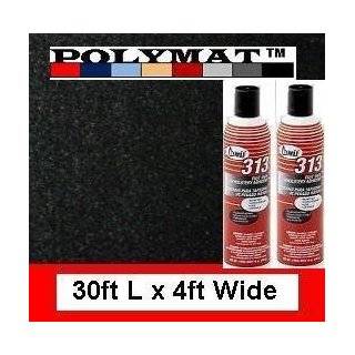313) GLUE + 30FT *4FT wide POLYMAT BLACK Speaker Sub Box Cabinet 