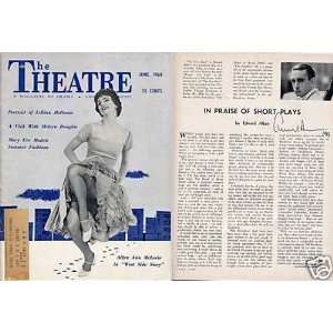 Edward Albee The Theatre 1960 Signed Autograph Magazine   Sports 