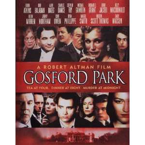 Gosford Park (2001) 27 x 40 Movie Poster Style C