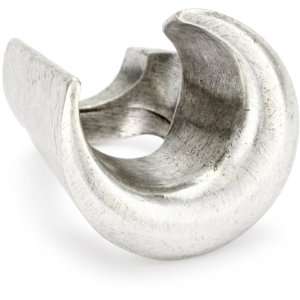  Low Luv by Erin Wasson Silver Crescent Shaped Tall Ring 