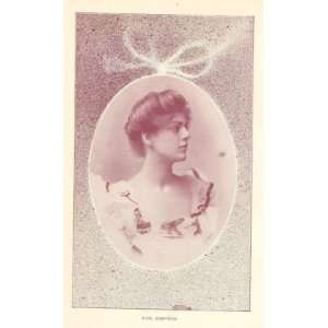 1898 Print Actress Ethel Barrymore 