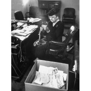  FDRs Secretary of Labor Frances Perkins, Packing Up 