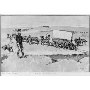  Drawing,Frederic Remington,US Cavalry,Western US