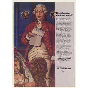  1984 King George III Fort Ticonderoga Westinghouse Print 