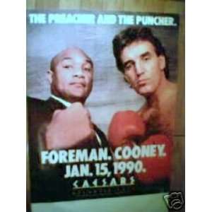  GEORGE FOREMAN VS GERRY COONEY FIGHT POSTER (BOXING)