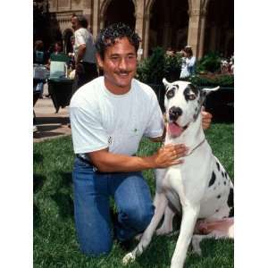 Gymnast Turned Actor Greg Louganis and His Dog Freeway Photographic 