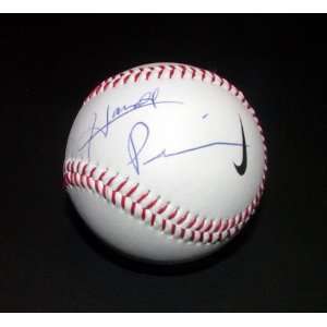 HAROLD PERRINEAU AUTOGRAPHED SIGNED BASEBALL UACC RD