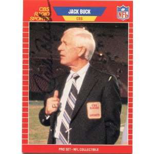 Jack Buck Autographed 1989 Pro Set Card
