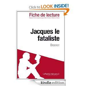 Jacques le fataliste de Diderot (Fiche de lecture) (French Edition 